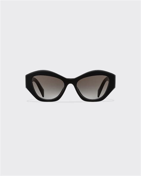 prada cat-eye sunglasses style 505580449|Gradient Anthracite Gray Lenses Prada Symbole .